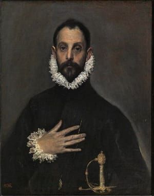 Artwork Title: El Caballero De La Mano En El Pecho