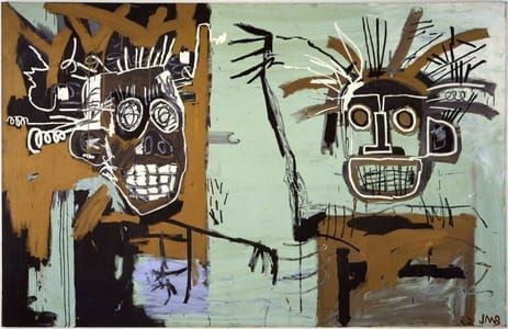 Artwork Title: Untitled (Two Heads on Gold)