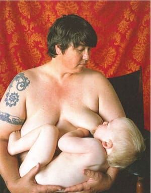 Artwork Title: Self-portrait Nursing