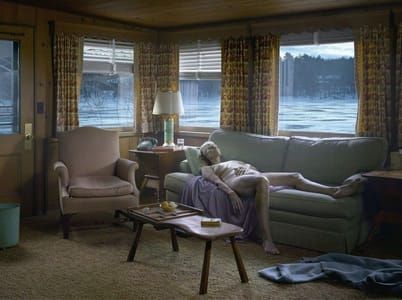 Artwork Title: Reclining Woman On Sofa