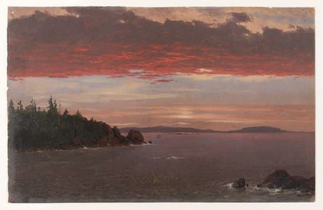 Artwork Title: Schoodic Peninsula From Mount Desert At Sunrise