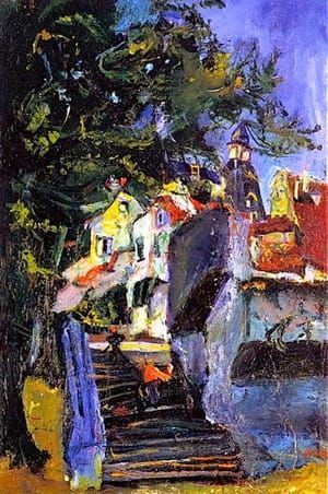 Artwork Title: Les escaliers à chartres