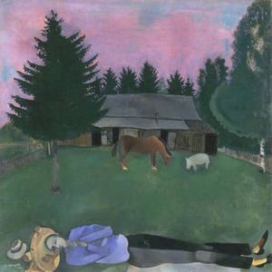 Artwork Title: The Poet Reclining (Le Poète allongé)