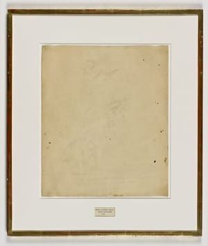Artwork Title: Erased de Kooning Drawing