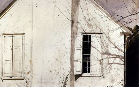 Artwork Title: Open Shutter, Study for My Studio