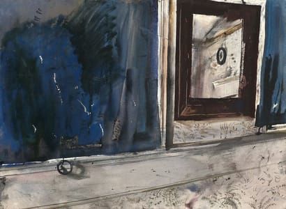 Artwork Title: Room in the Mirror, Study
