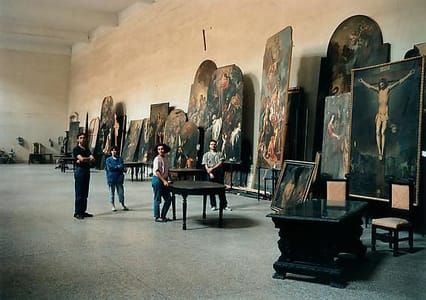 Artwork Title: Restorers In San Lorenzo Maggiore