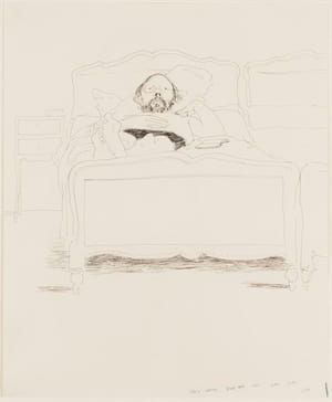 Artwork Title: Henry Resting, Grand Hotel Calvi