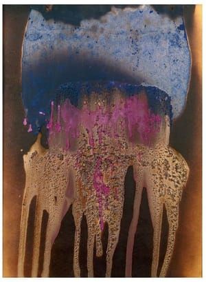 Artwork Title: Peinture feu couleur sans titre