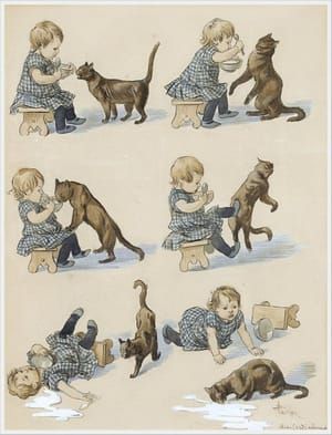 Artwork Title: The Child and Cat