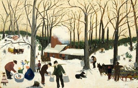 Artwork Title: Bringing in the Maple Sugar
