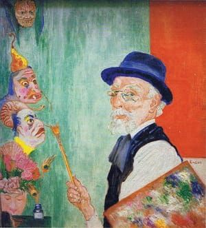 Artwork Title: Self Portrait with Masks