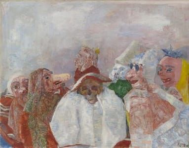Artwork Title: Masks Mocking Death