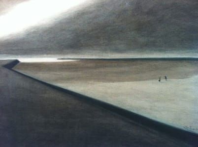 Artwork Title: Dike and Beach