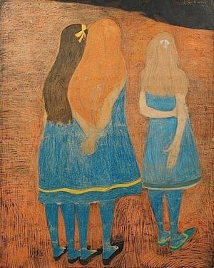 Artwork Title: Fillettes de dos (Girls from Behind)