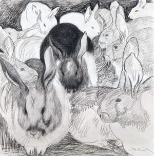 Artwork Title: Rabbits