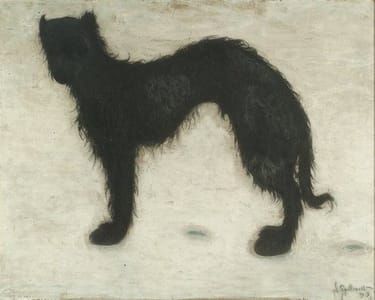 Artwork Title: CHIEN DANS LA NEIGE (Dog in the Snow