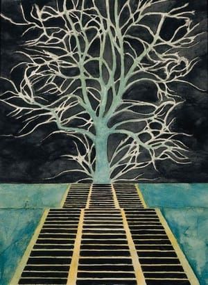 Artwork Title: L’Arbre au bout de l’escalier