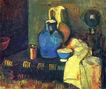 Artwork Title: Blue Pitcher