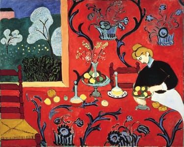 Artwork Title: The Dessert. Harmony In Red.