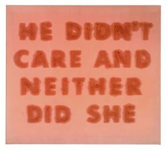 Artwork Title: He Didn't Care And Neither Did She