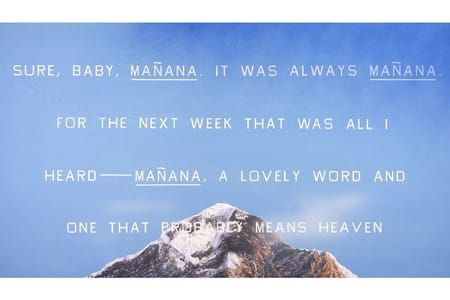 Artwork Title: Manana