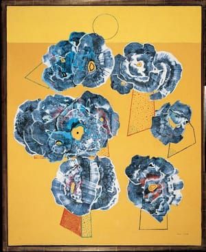 Artwork Title: Blumen auf gelbem Grund