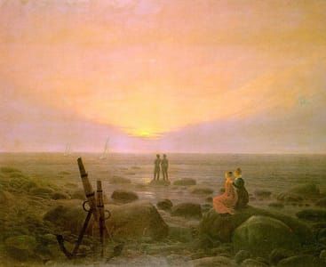 Artwork Title: Moon Rising Over The Sea