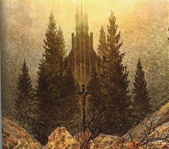 Artwork Title: The Cross On The Mountain Kunstmuseum At Dusseldorf