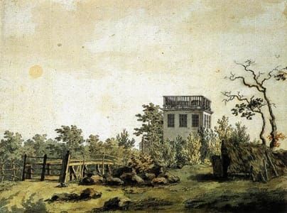 Artwork Title: Landscape With Pavilion