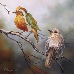Artwork Title: Twee vogels (soort zoekt soort)