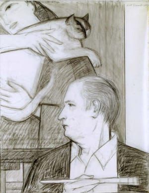Artwork Title: Study for Self-Portrait