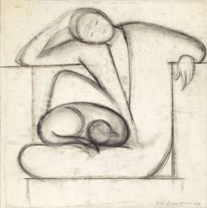 Artwork Title: Woman and Cat