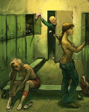 Artwork Title: Locker Room