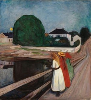 Artwork Title: Pikene på broen (Girls on a Bridge)