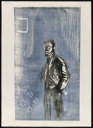 Artwork Title: Self Portrait in Moonlight