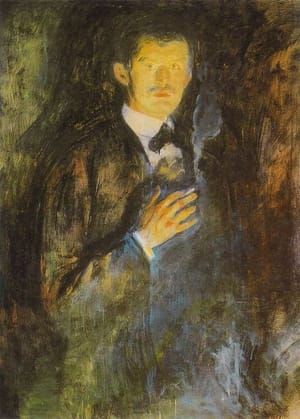 Artwork Title: Self Portrait with Cigarette