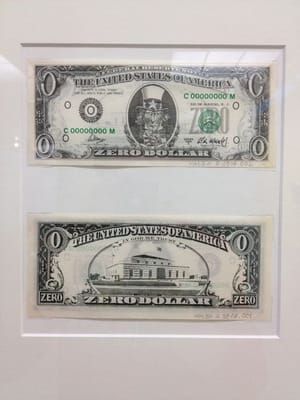 Artwork Title: Zero Dollar
