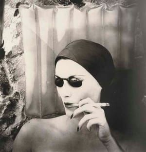 Artwork Title: Woman On The Beach, Smoking, (mary Jane Russell), Long Island, Ny