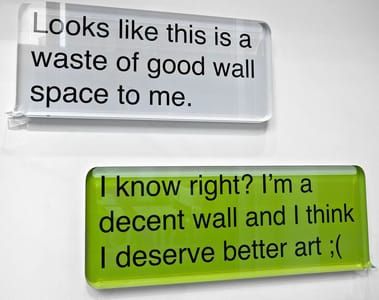Artwork Title: Waste of Wall Space
