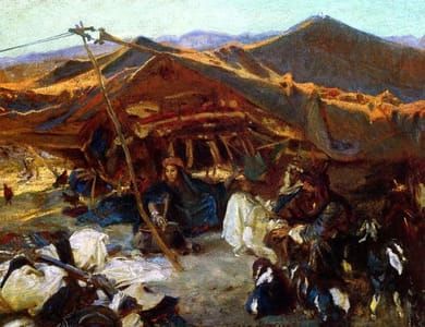 Artwork Title: Bedouin Encampment