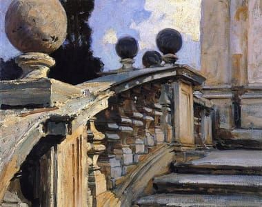 Artwork Title: The Steps of the Church of S.S. Domenico-e-Siste in Rome