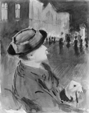Artwork Title: Study Sheet from Café L'Avenue