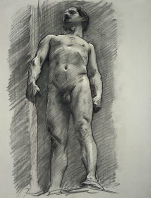 Artwork Title: Standing Male Nude