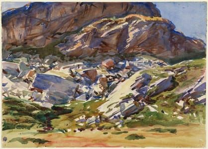 Artwork Title: Simplon Pass: Crags