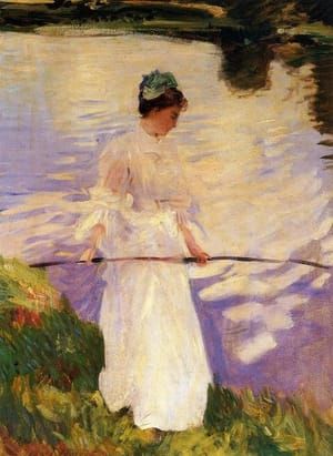 Artwork Title: Violet Fishing