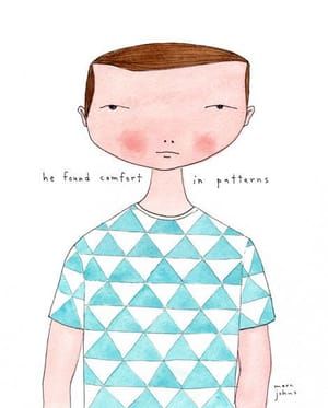 Artwork Title: He Found Comfort In Patterns