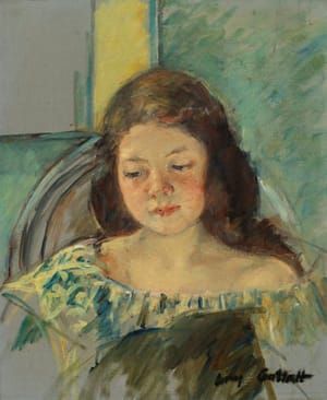 Artwork Title: Study for Françoise in a Round-Backed Chair, Reading
