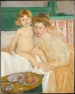 Artwork Title: Mother and Child (Baby Getting Up from His Nap)