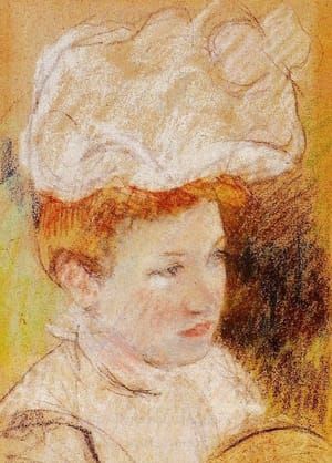 Artwork Title: Leontine in a Pink Fluffy Hat